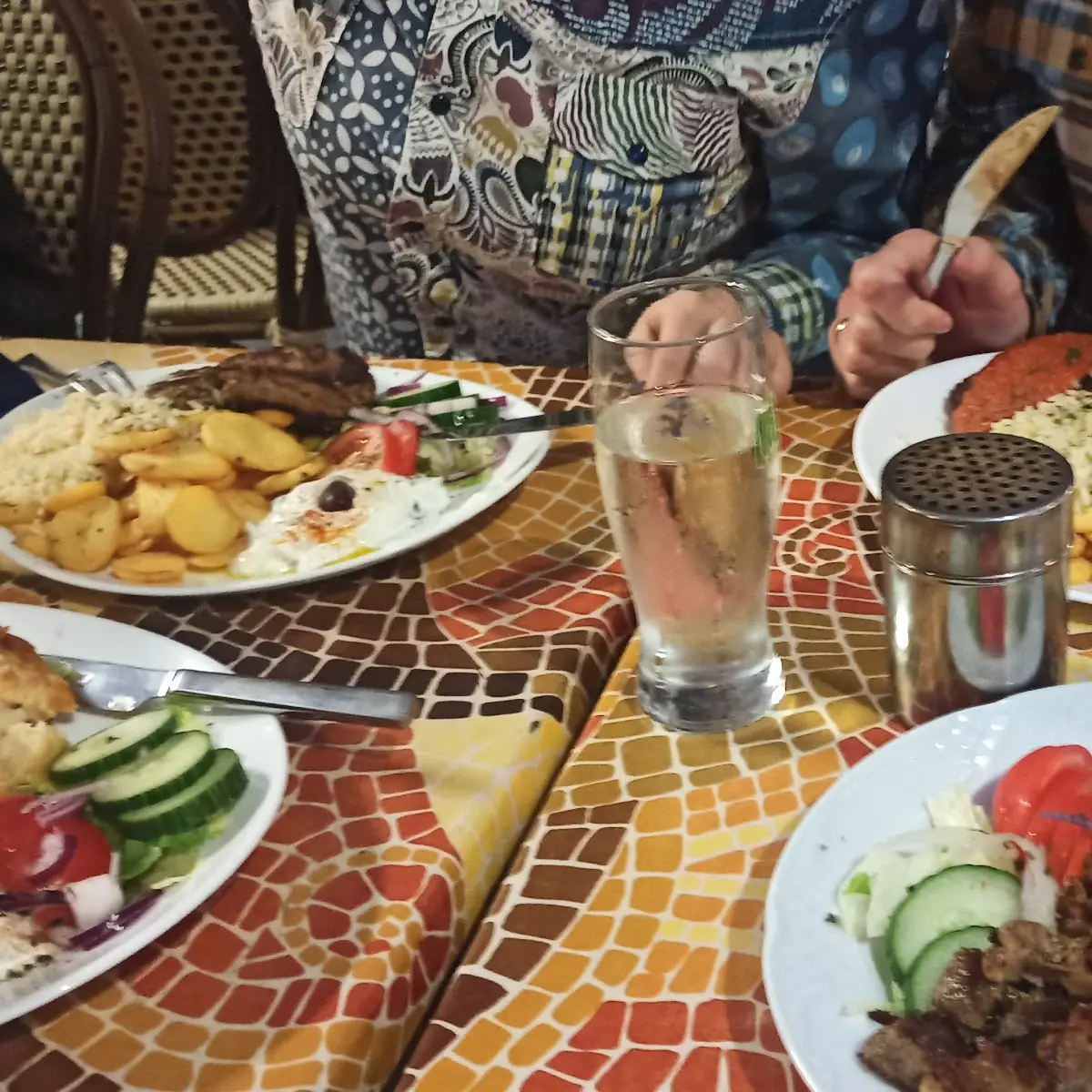 Gyros Teller Groß Souvlaki