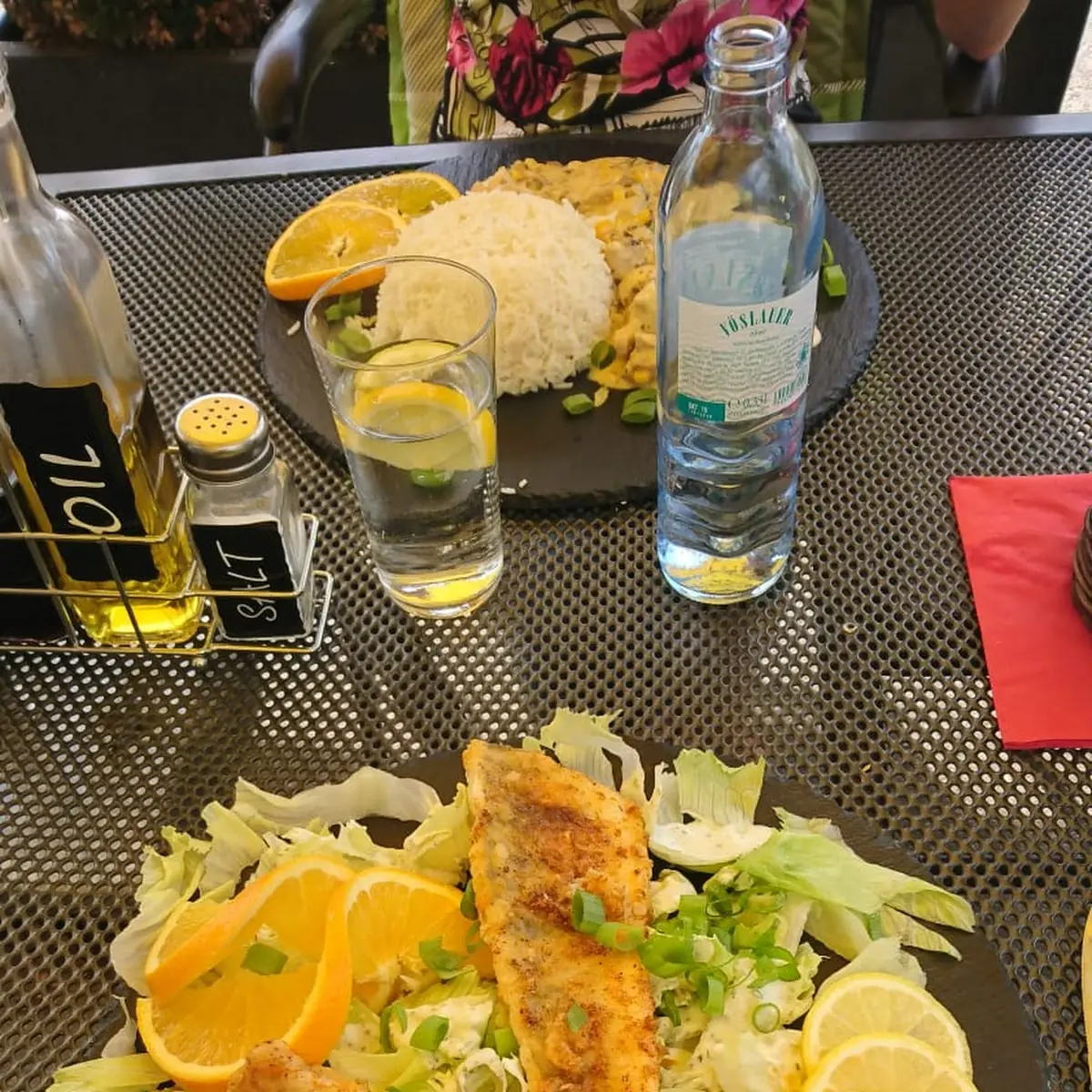 Blattsalat Fisch