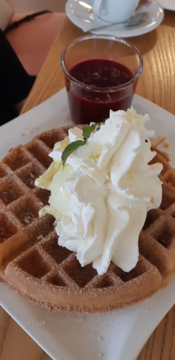 Waffel Mit Eis