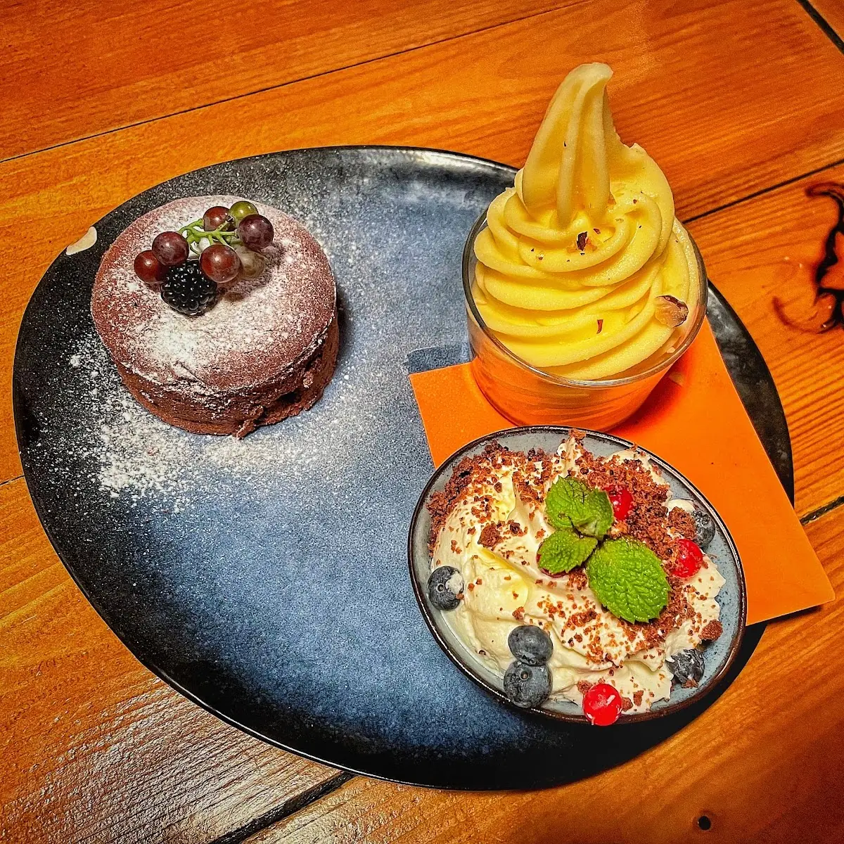 Schokokuchen Mit Flüssigem Kern, Papa's Steakhaus