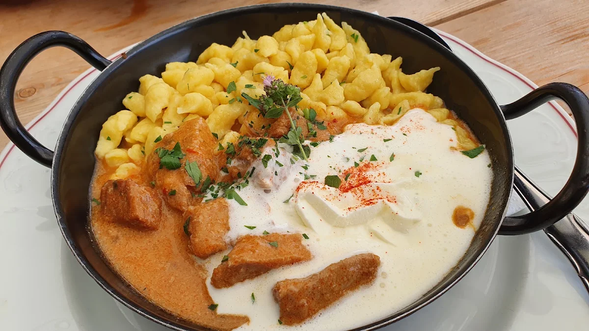 Kalbsrahmgulasch, Waldschenke Ramsau