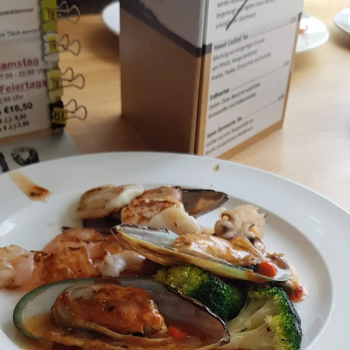 Muscheln Und Shrimps