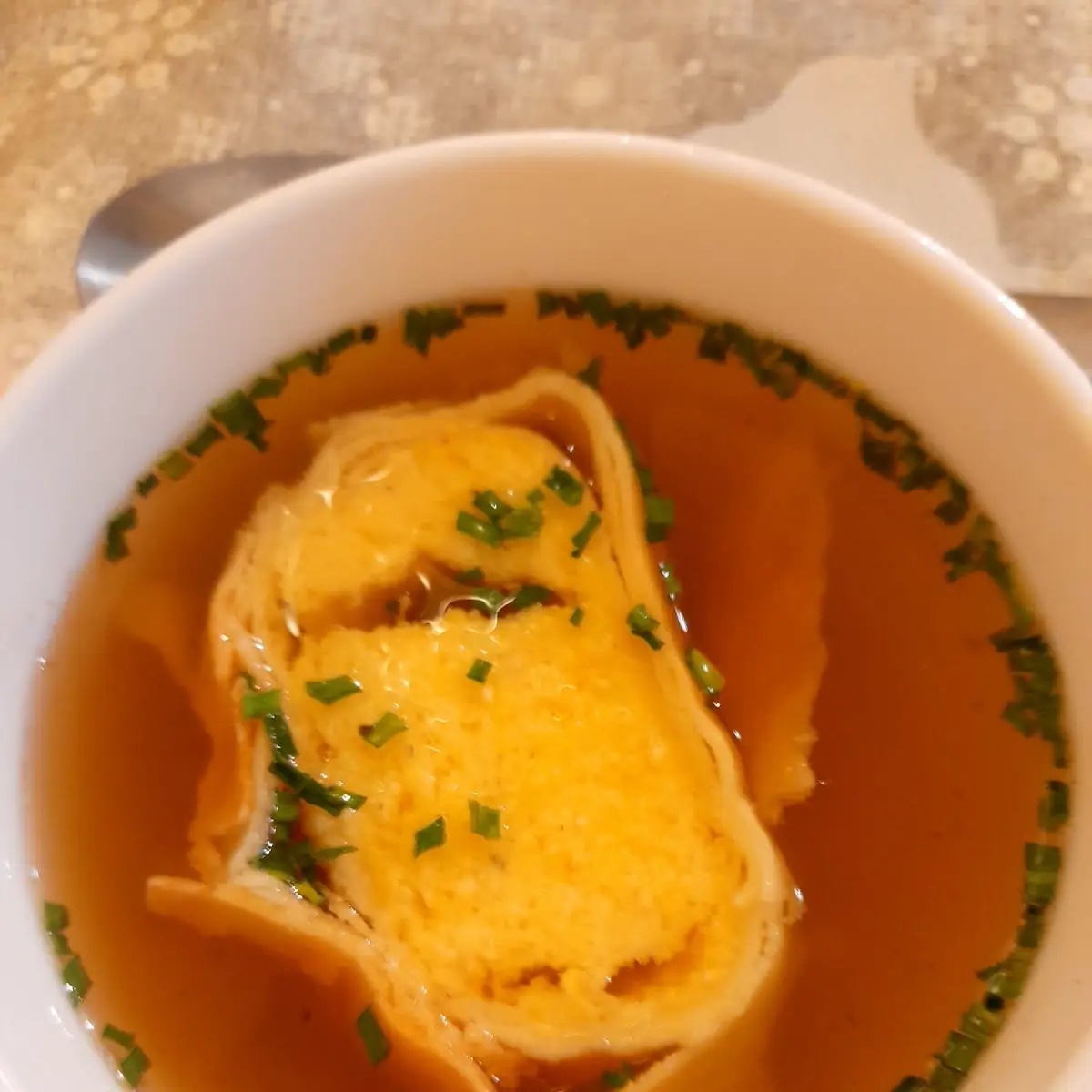 Rindssuppe Mit Polentastrudel