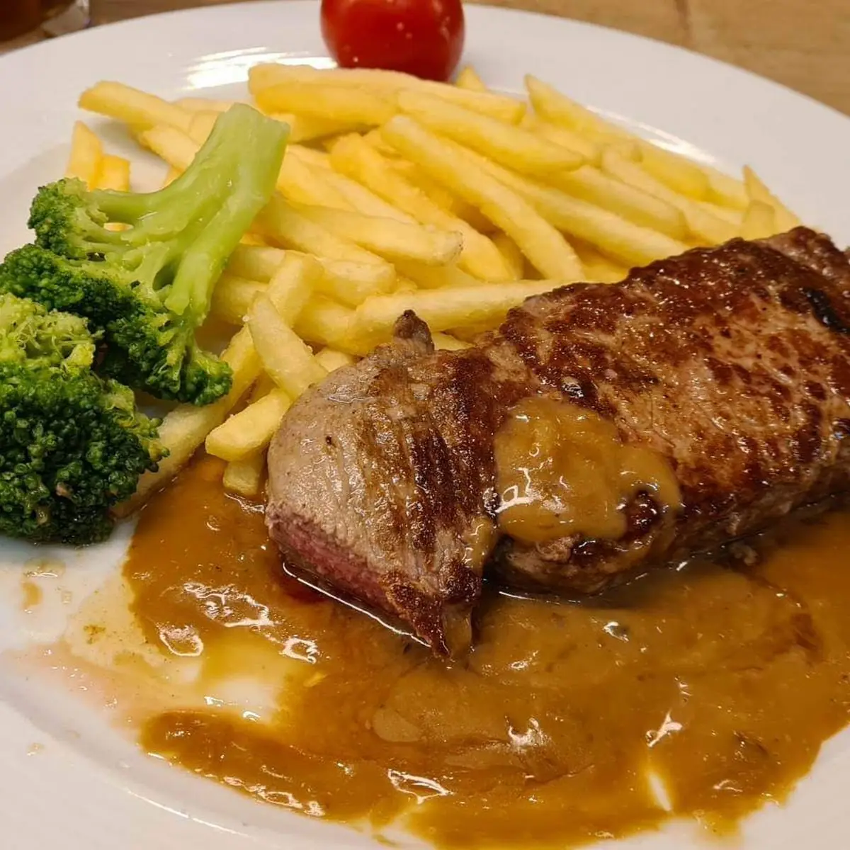 Rumpsteack Mit Pfefersouce