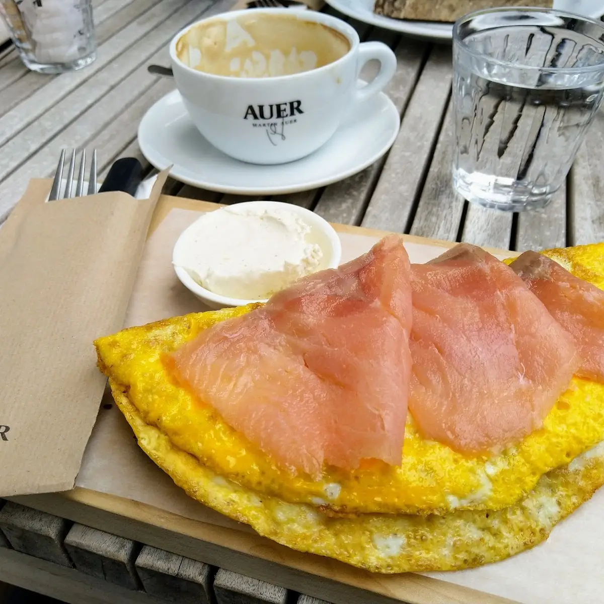 Lachs Ei Brot