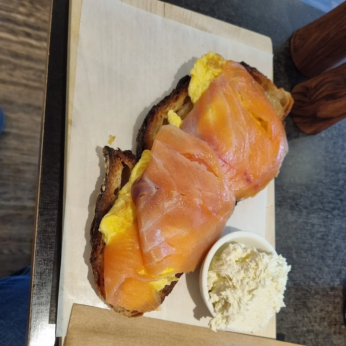 Scrambled Eggs with Salmon