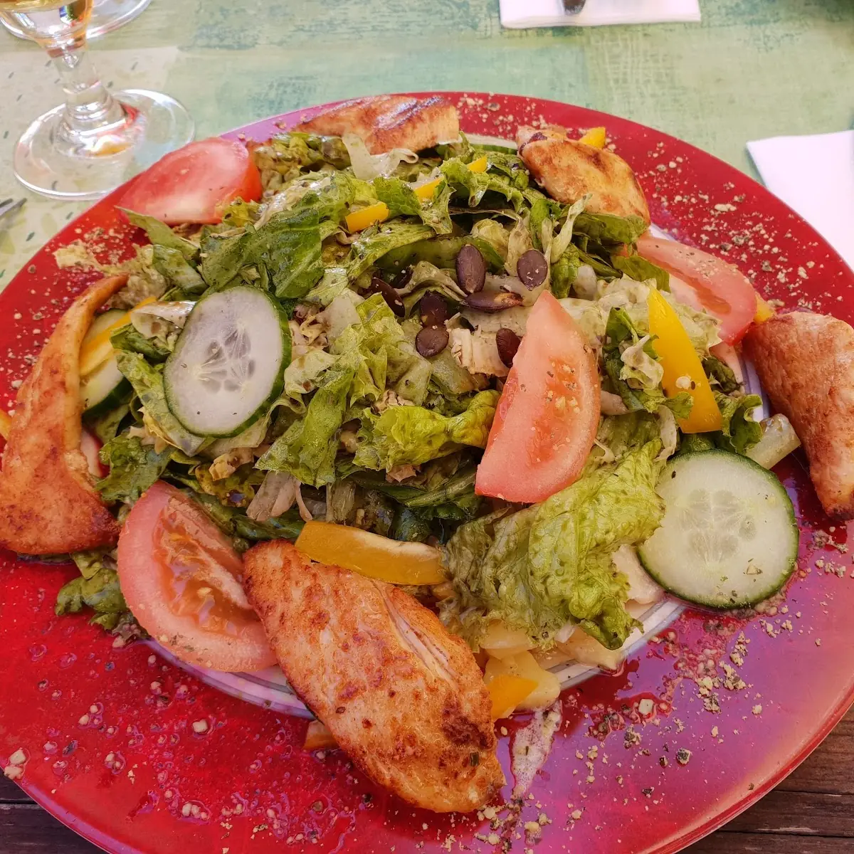 Backhendlsalat