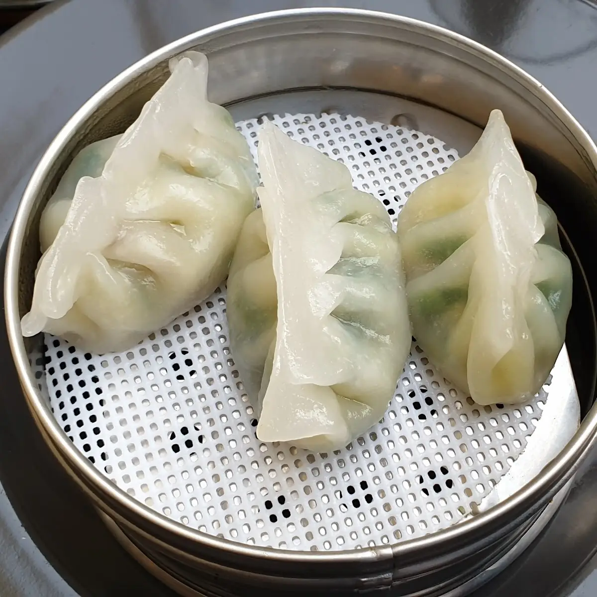 Gedämpfte Teigtaschen Mit Meeresfrüchte
