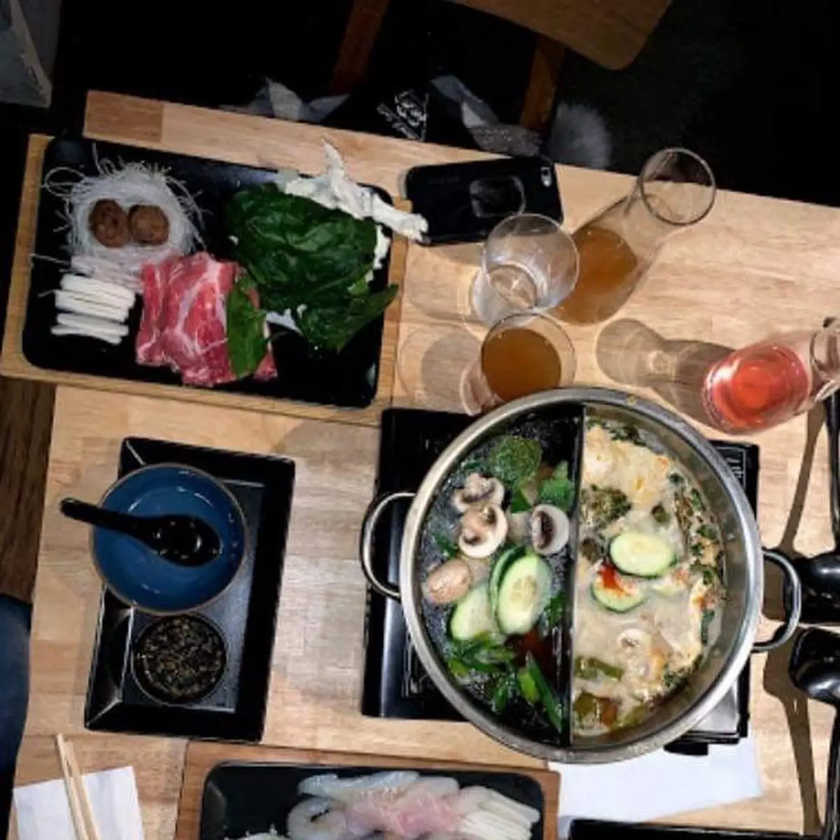 Hot Pot Fleischplatte