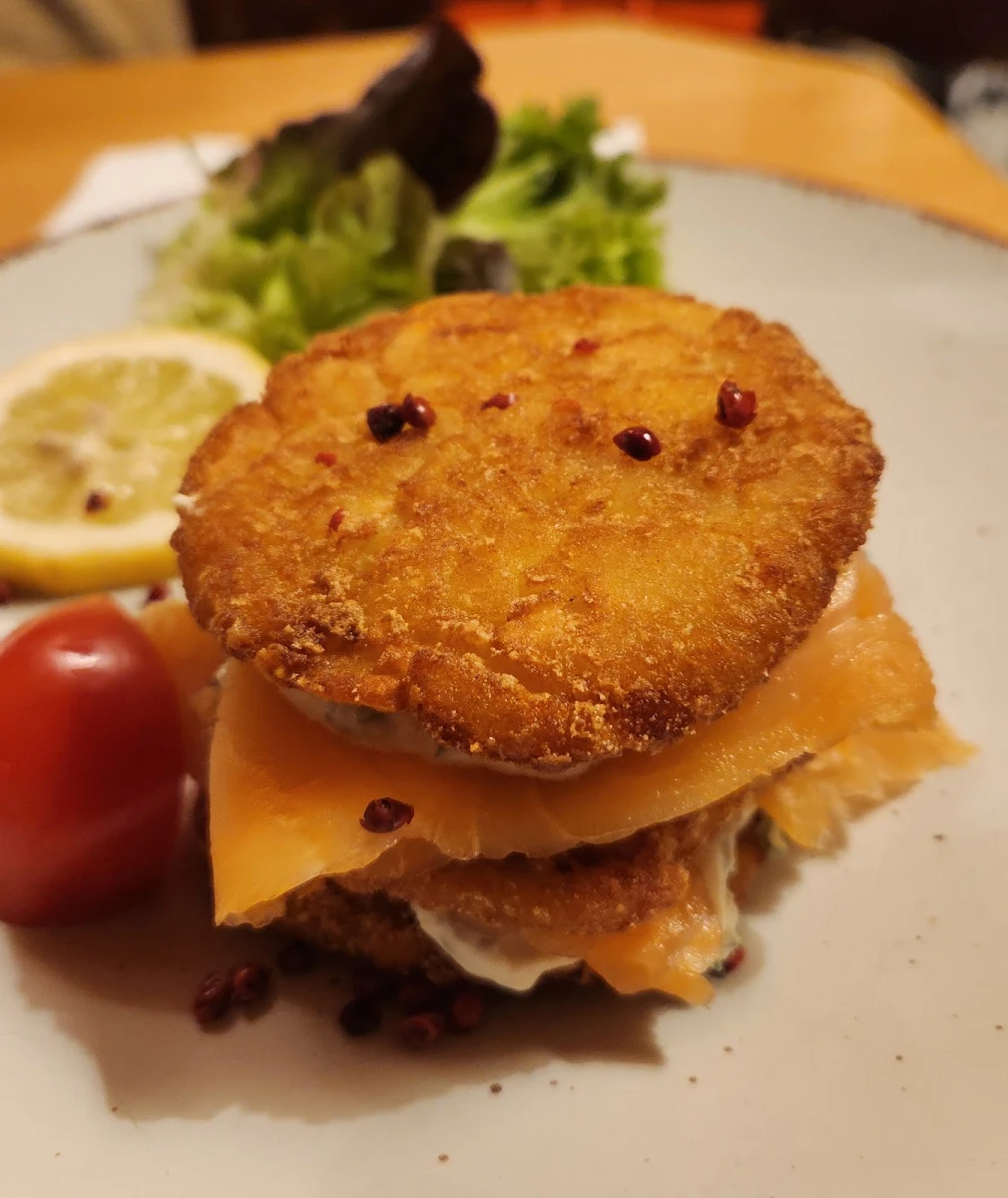 Erdäpfelpuffer Mit Lachs