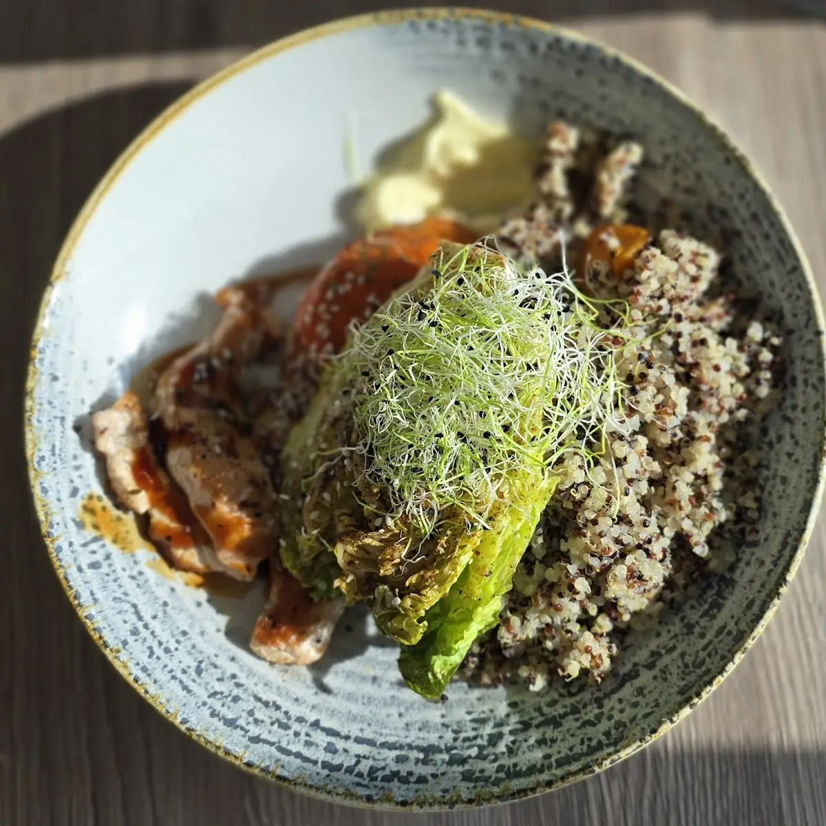 Lachs Teriyaki Bowl Glutenfrei