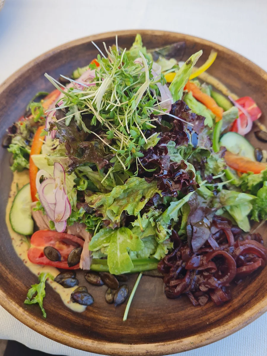 Sommerlicher Blattsalat Mit Filet-spitzen Vom Kärntner Almrind
