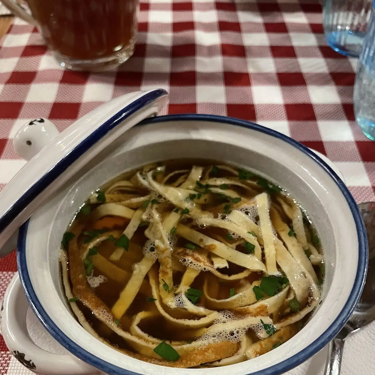 Beef Soup with Homenade Liver Dumpling