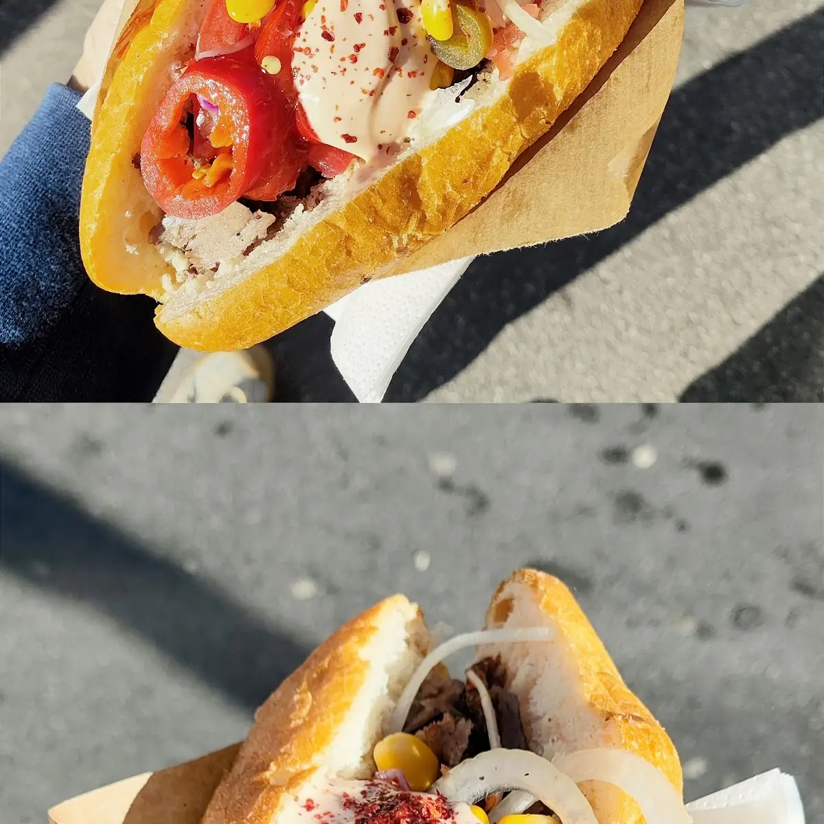 Steak Döner Sandwich Scharf