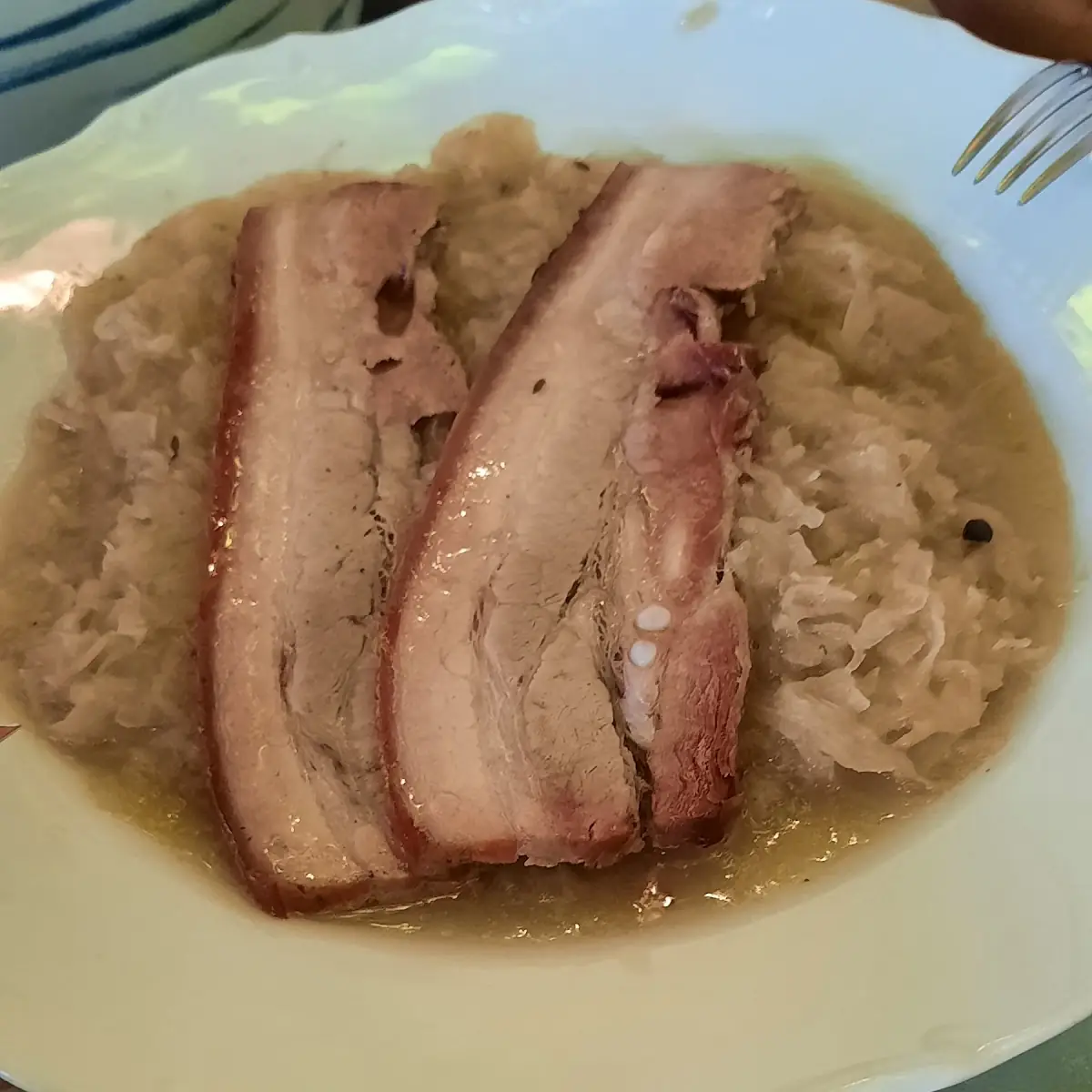 Schweinebauch Mit Kraut