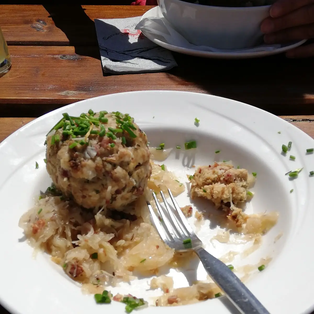 Speck Knödel Mit Sauerkraut