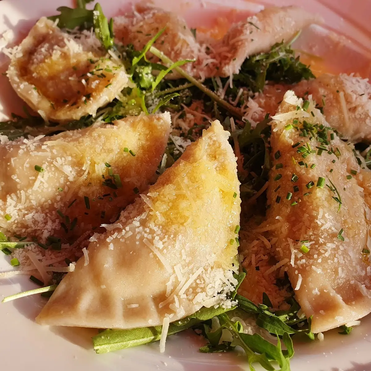 Ziegenkäse Schlutzkrapfen