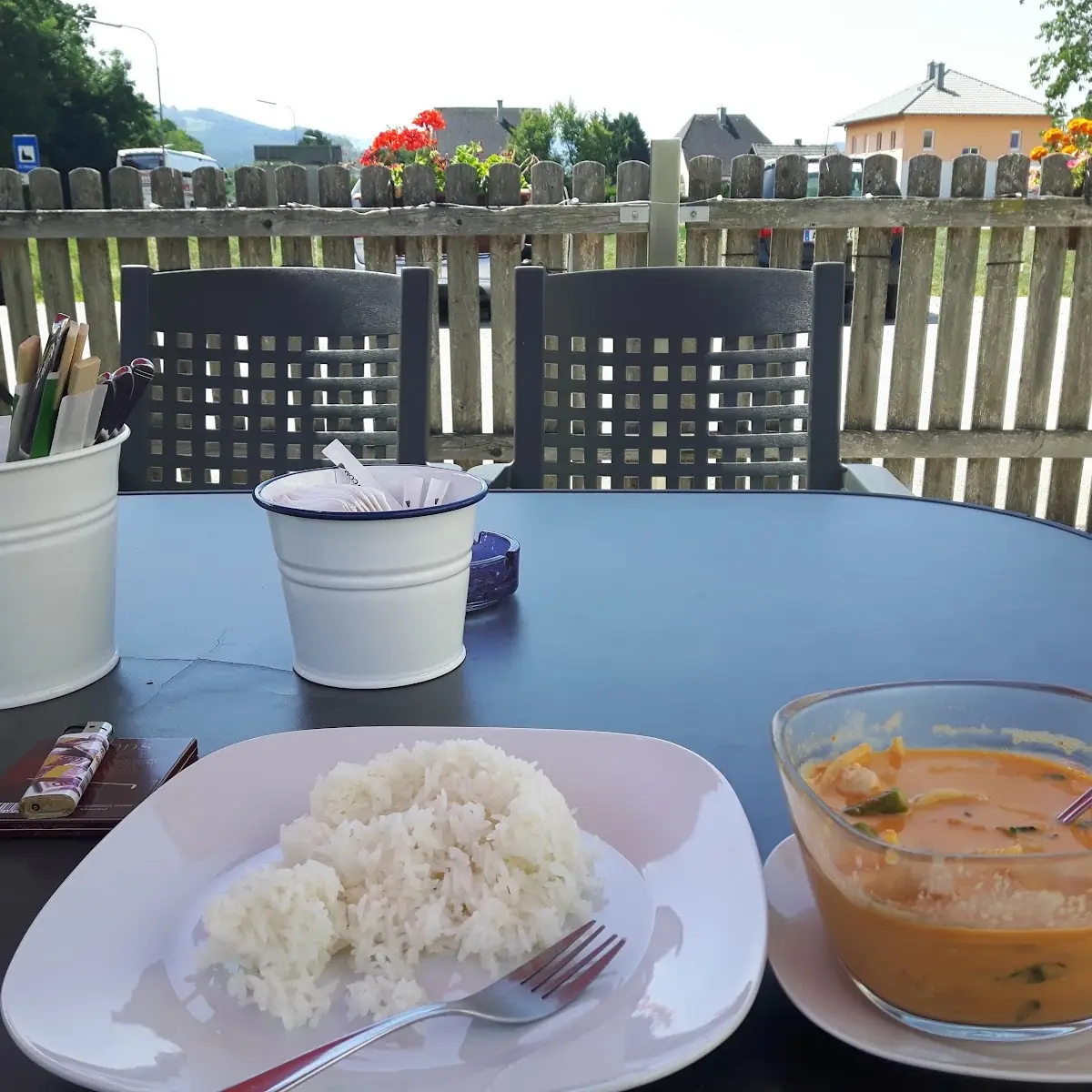 Rote Currysuppe