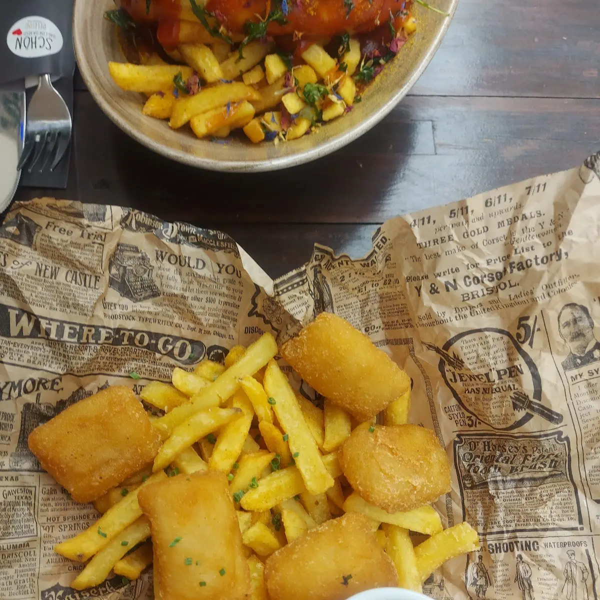 Fish & Chips And Tartar Sauce