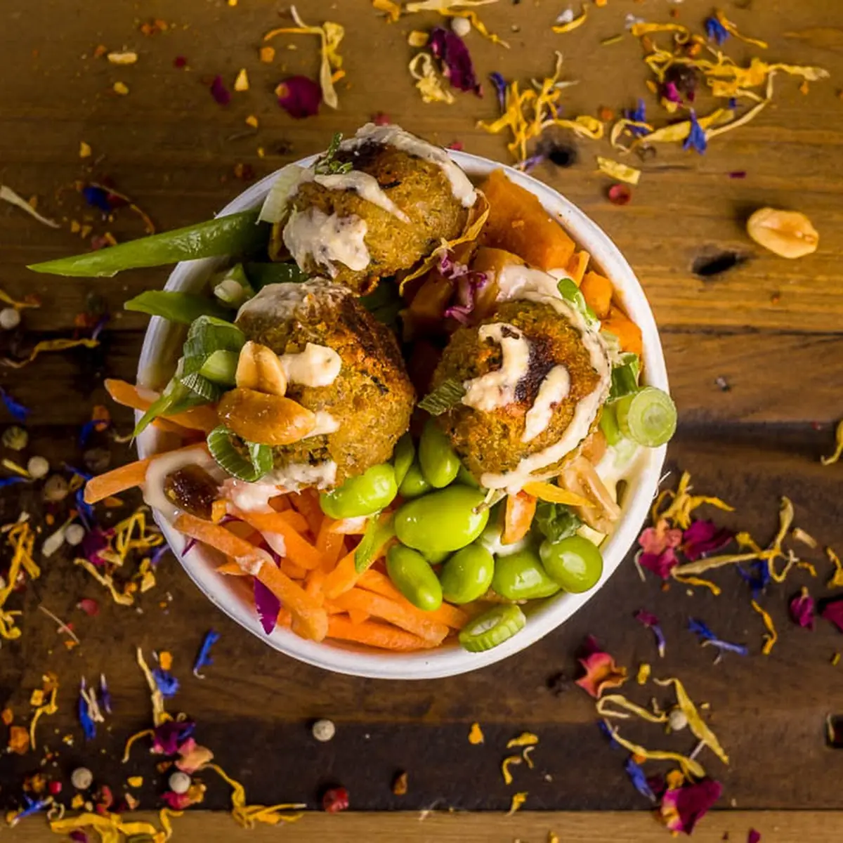 Pommes Falafel Oriental Vegan