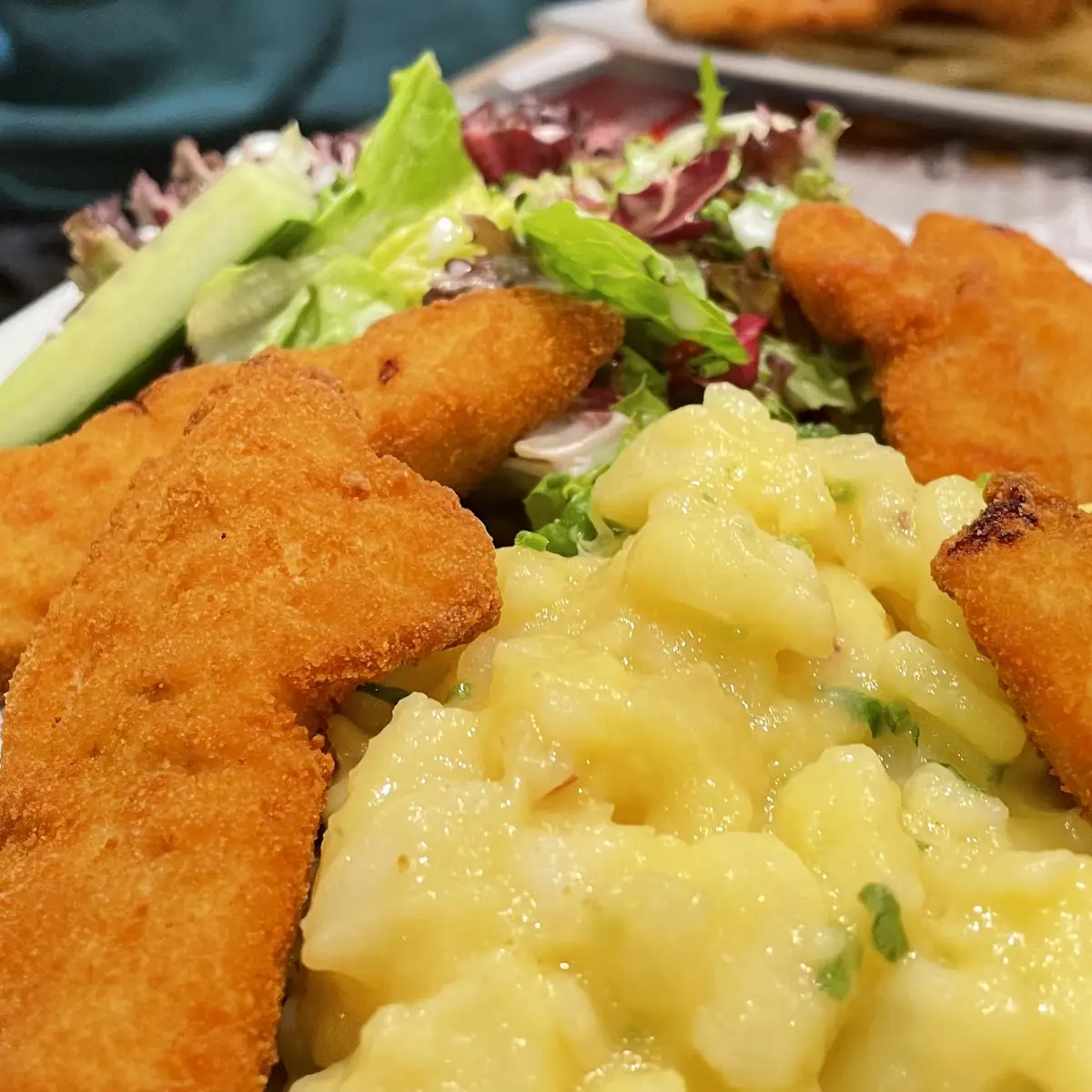 Schnitzel Mit Kartoffelsalat