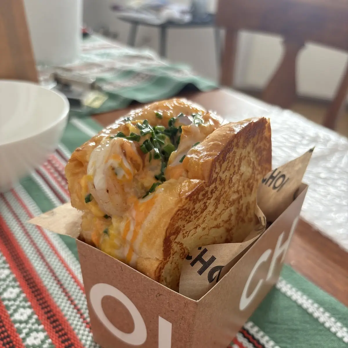 Garlic Shrimp Egg Sandwich