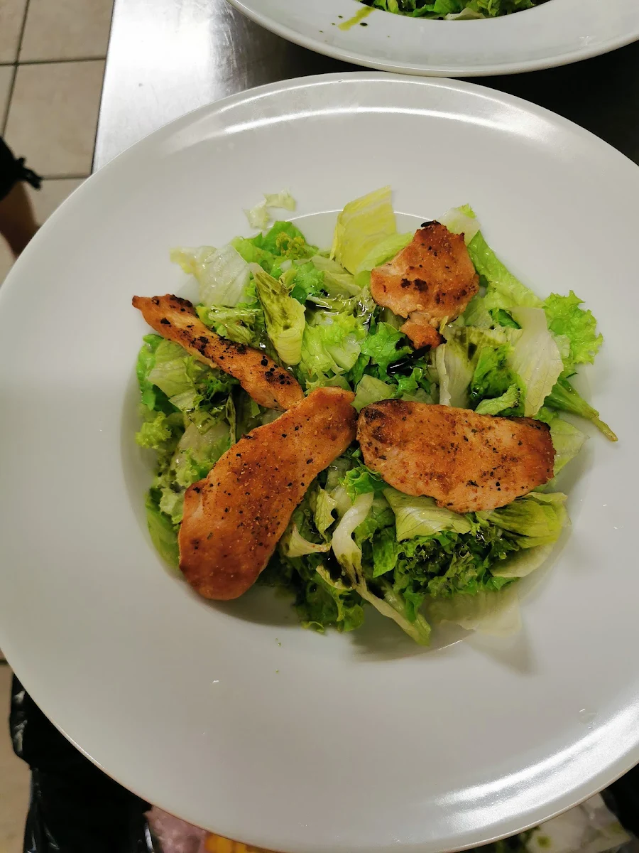 Putenstreifen Auf Blattsalat