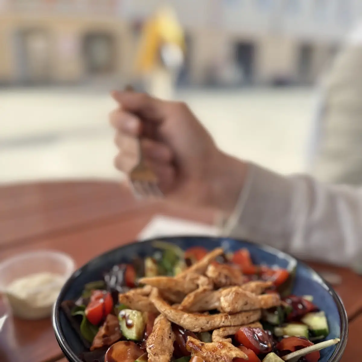 Putenstreifen Salat