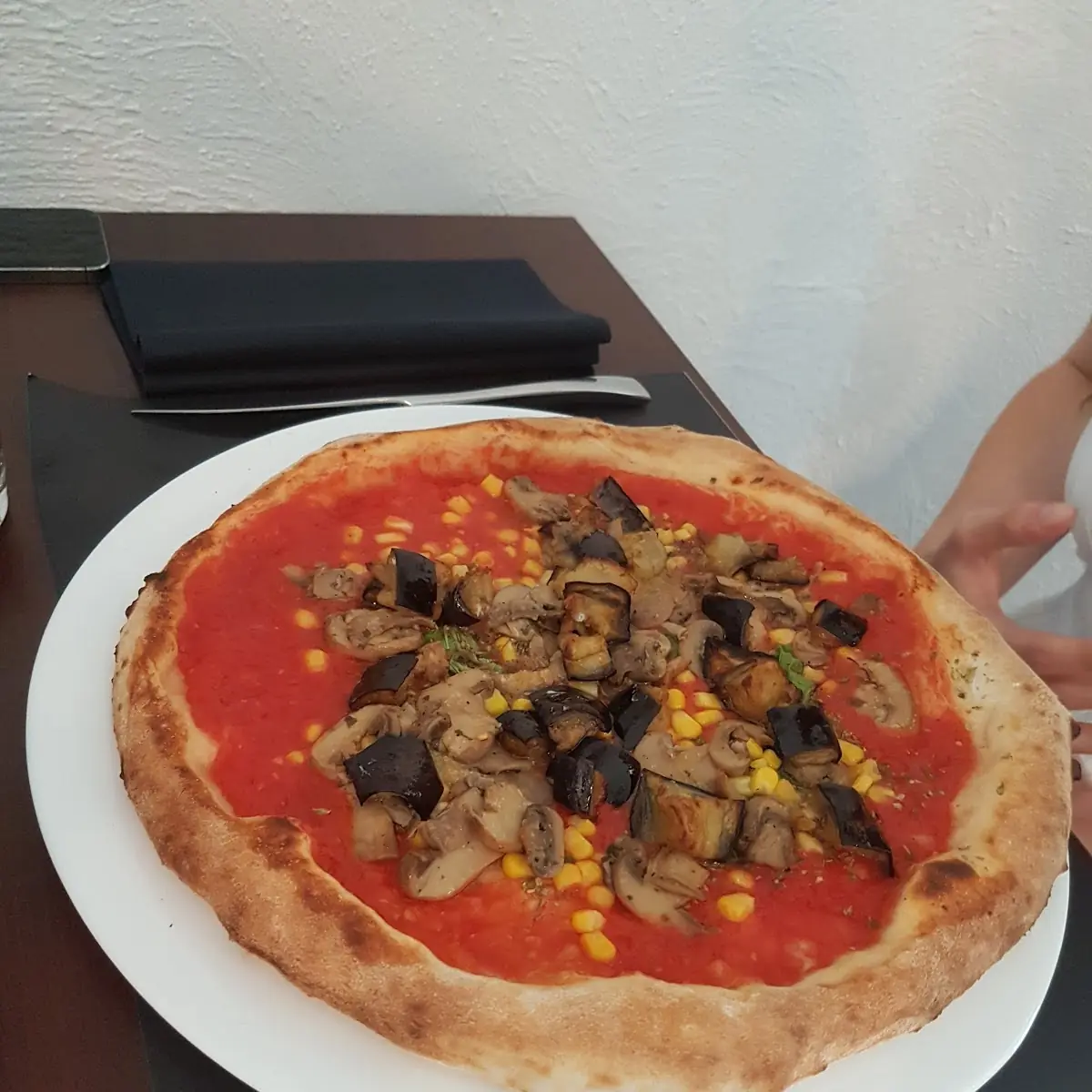 Pizza Marinara with Extra Vegetables