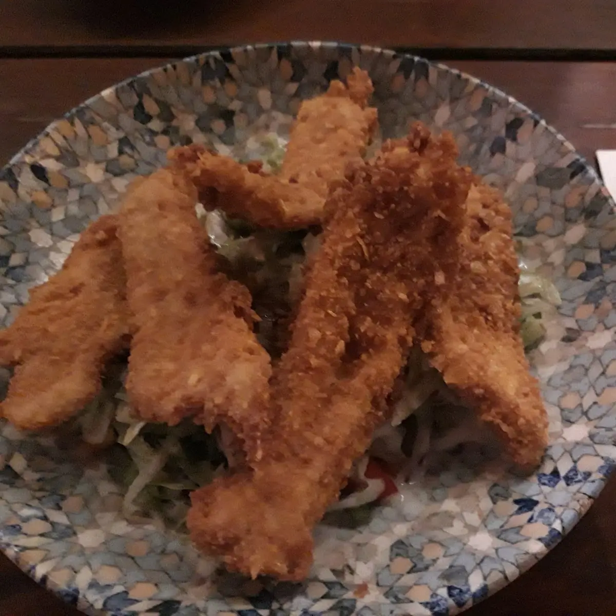 Salat Mit Paniertem Hühnerfleisch