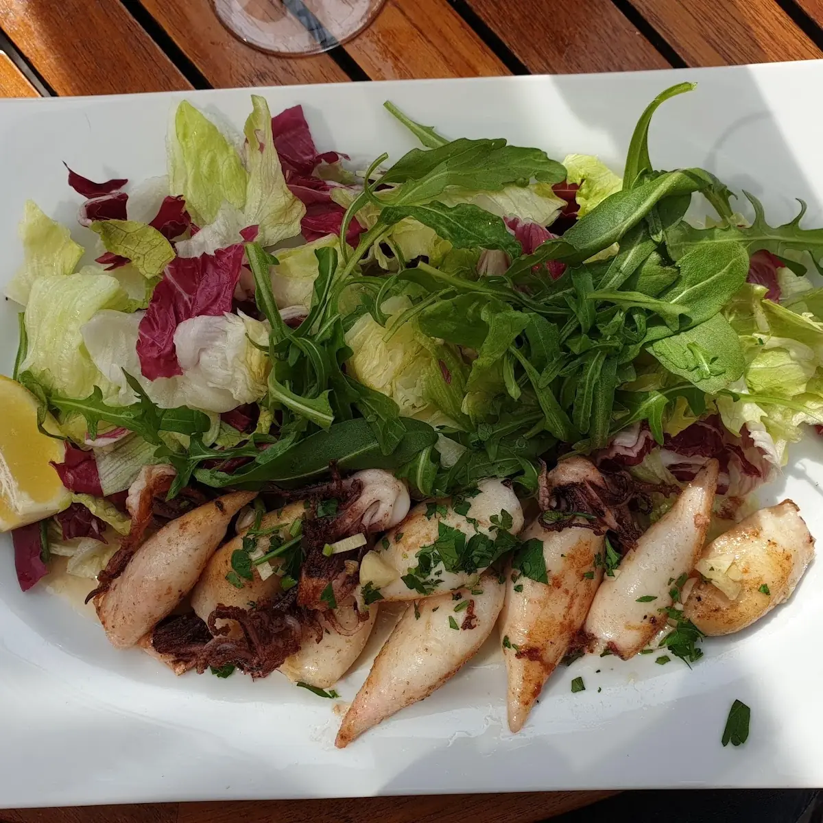Gamberoni E Calamari Alla Griglia