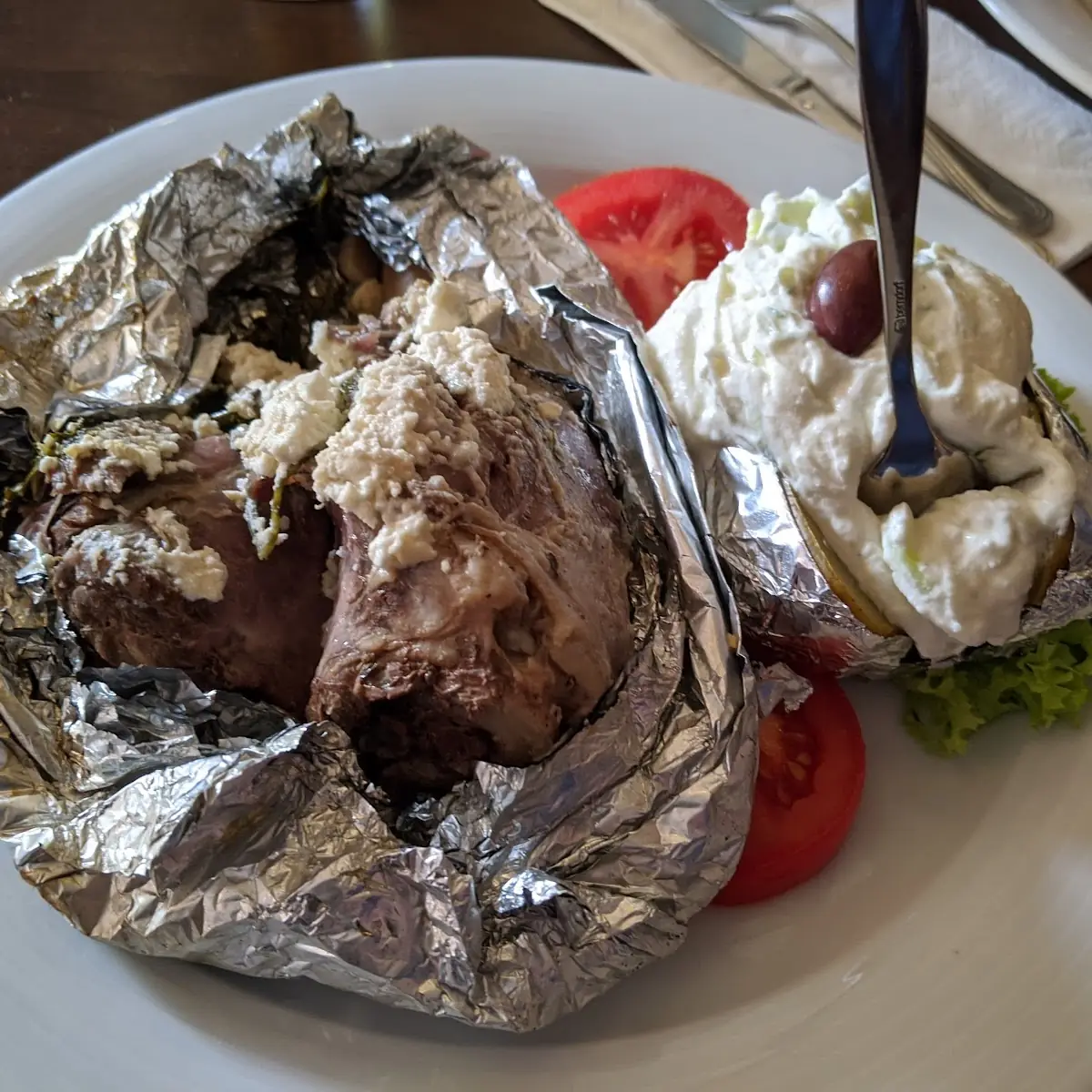 Salatteller Und Kleftiko