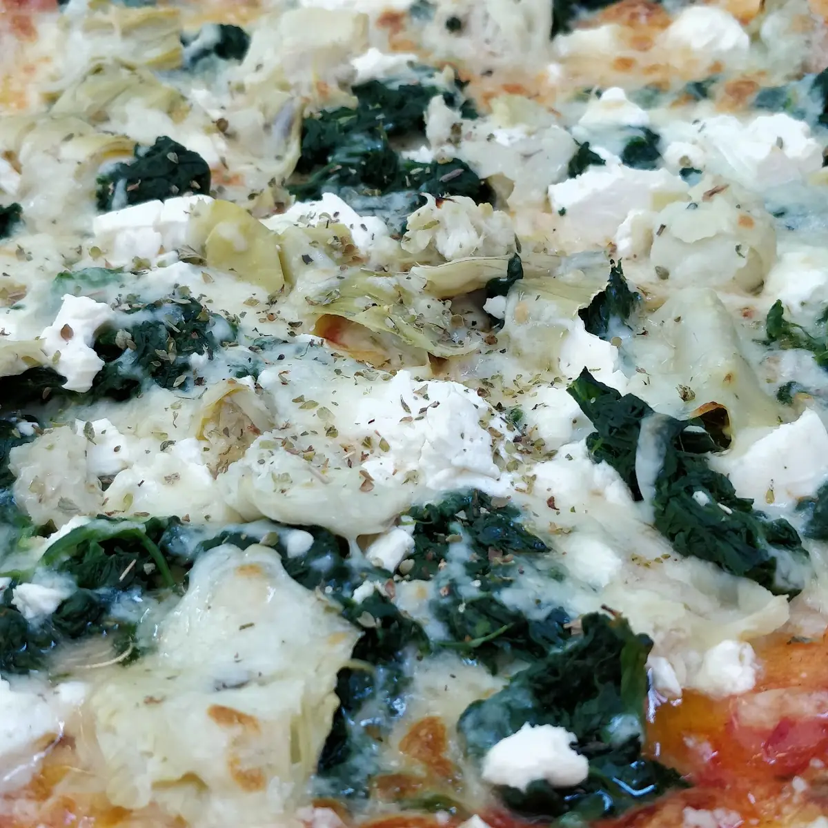 Tuna Pizza Spinach Pizza