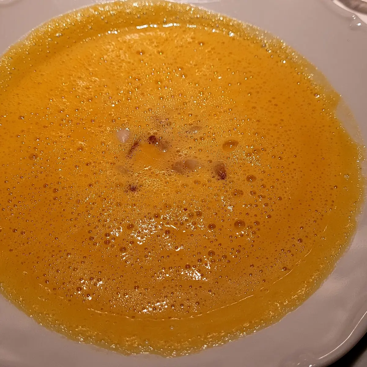 Karotten -ingwer Suppe