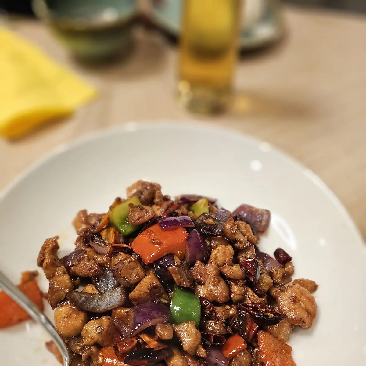 W54 Gongbao Hühnerwürfel Nach Sichuan Art