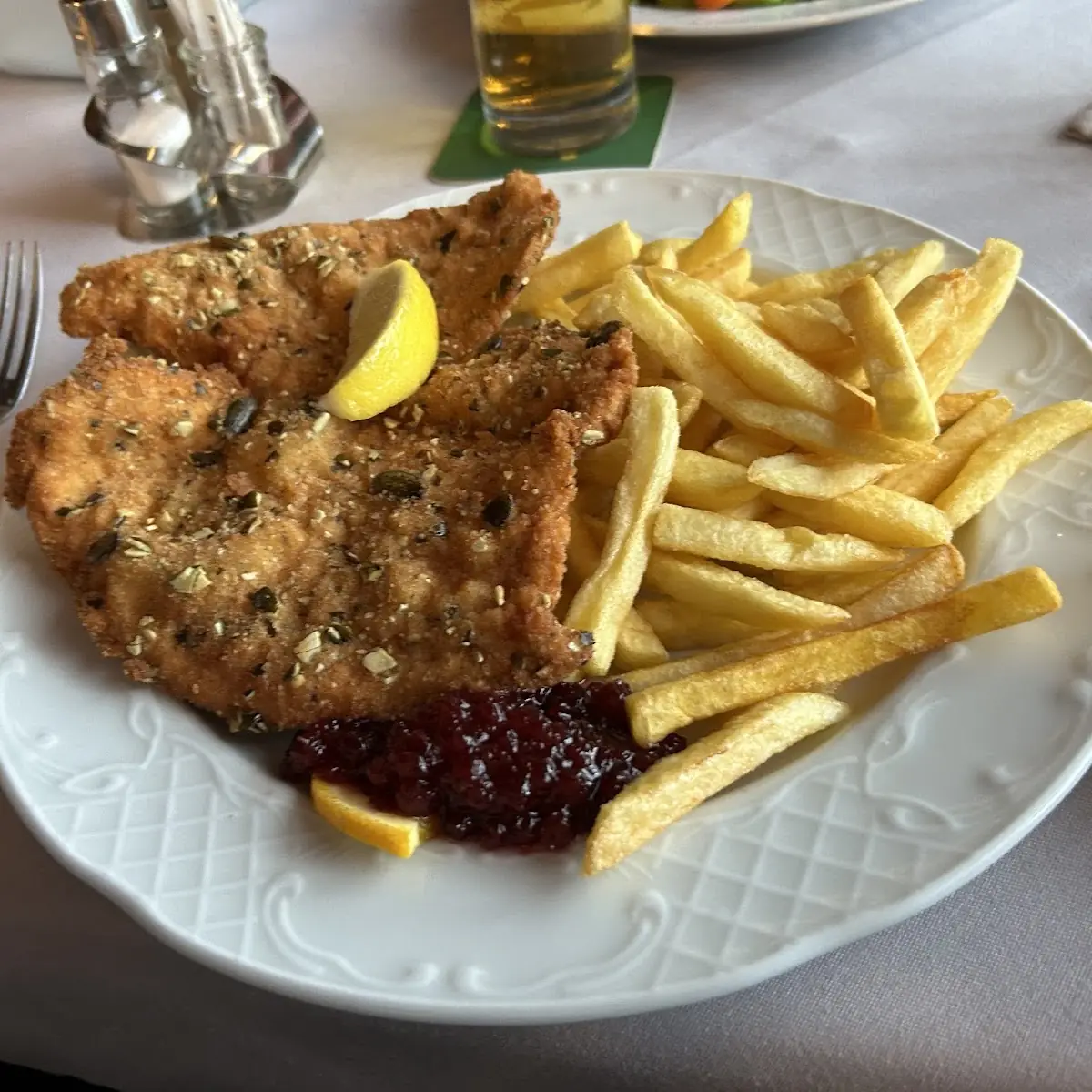 Puten-cordon Mit Reis Und Kartoffeln