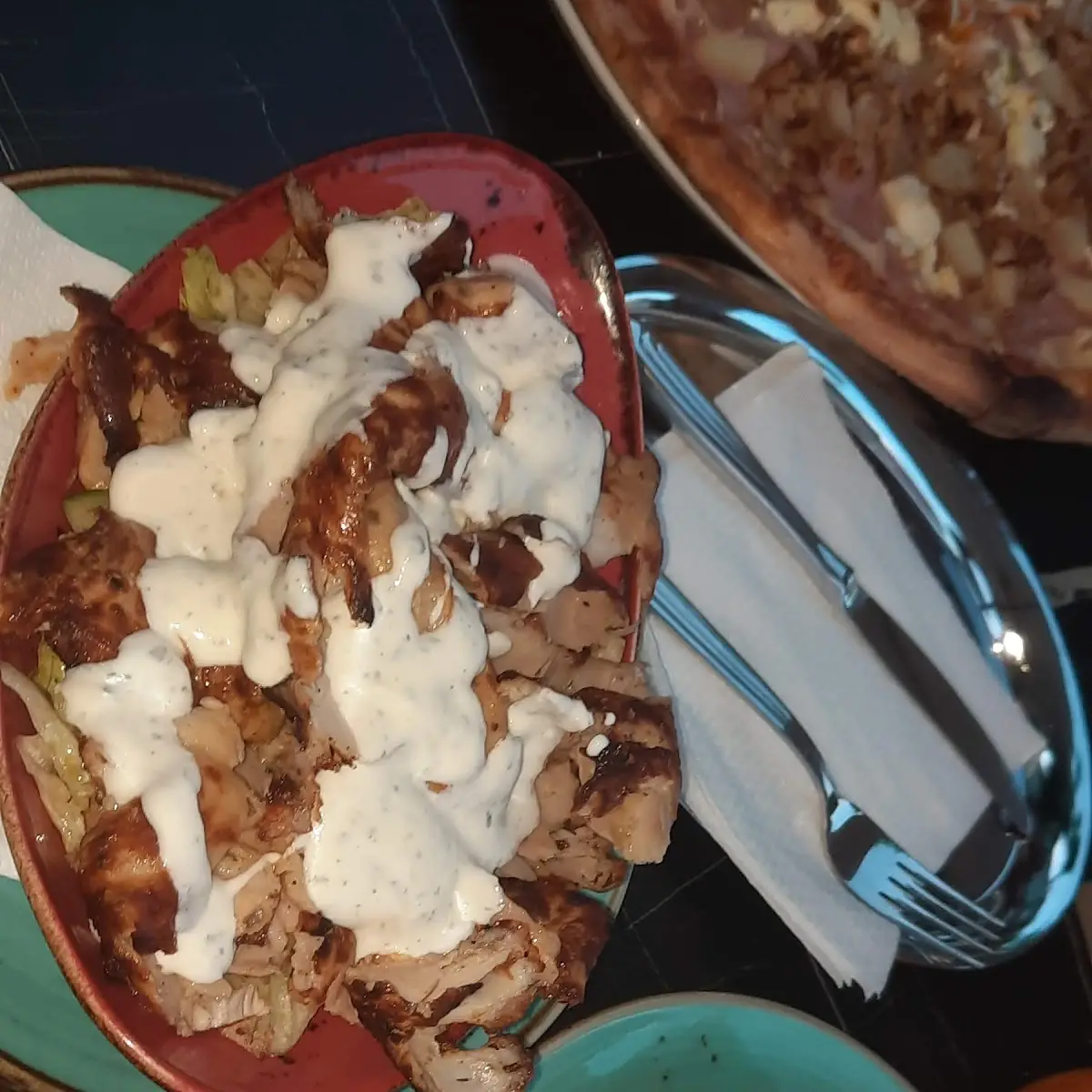 Hühnerstreifensalat Mit Kepabbrot