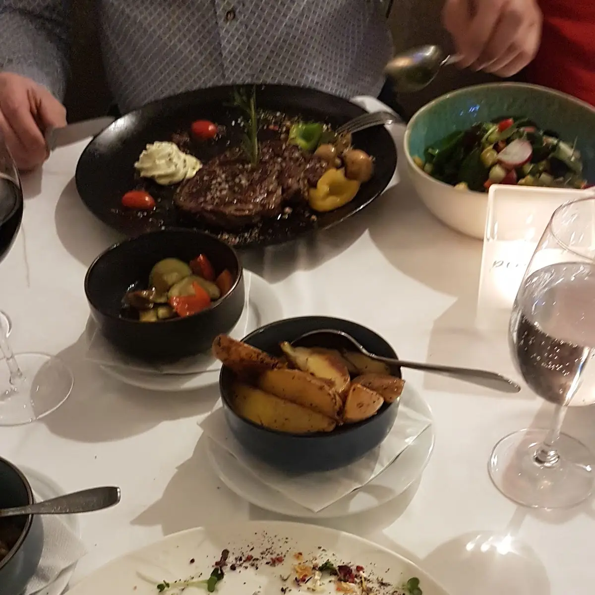 Lachsfilets Ribeyesteak