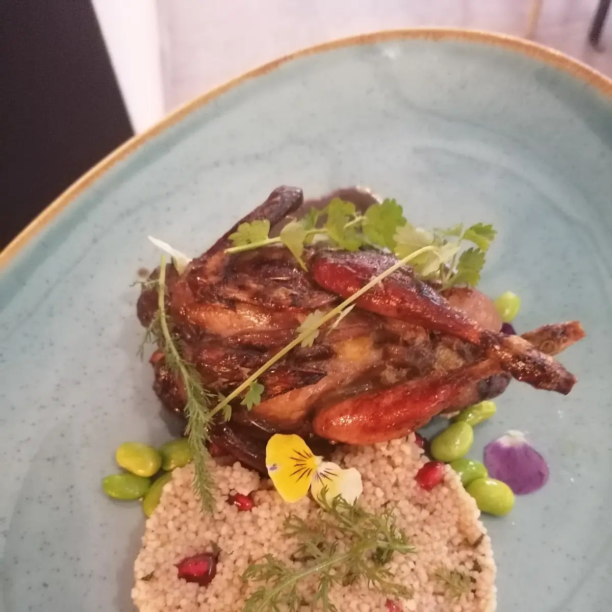 Wachtel Gefüllt Mit Couscous