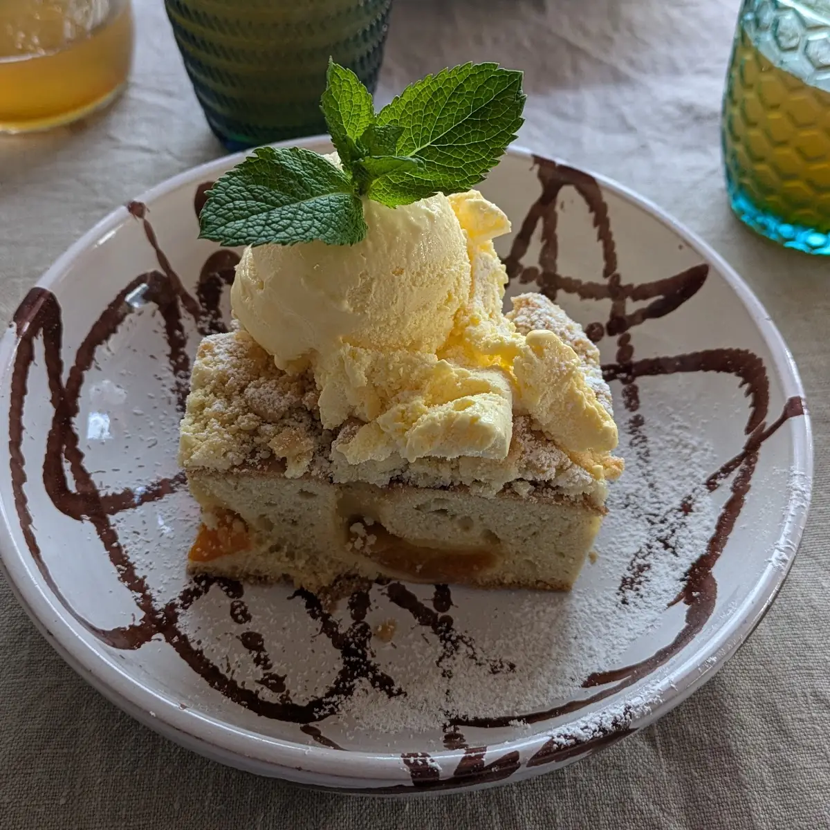 Marillen Kuchen Mit Eis