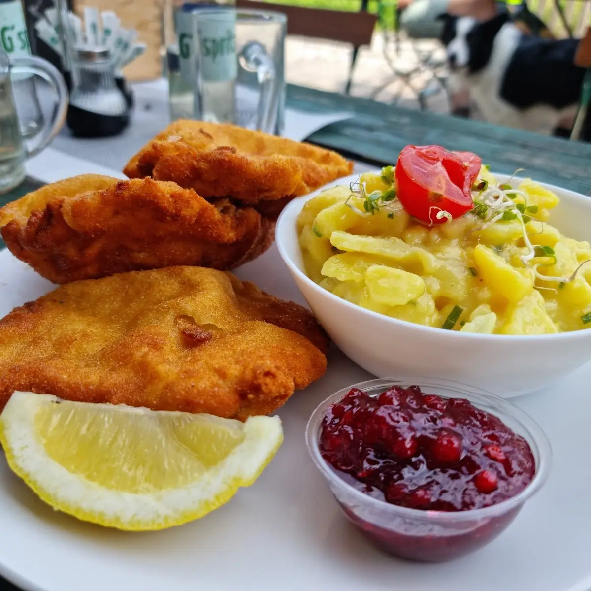 Schnitzel Mit Kartoffelsalat