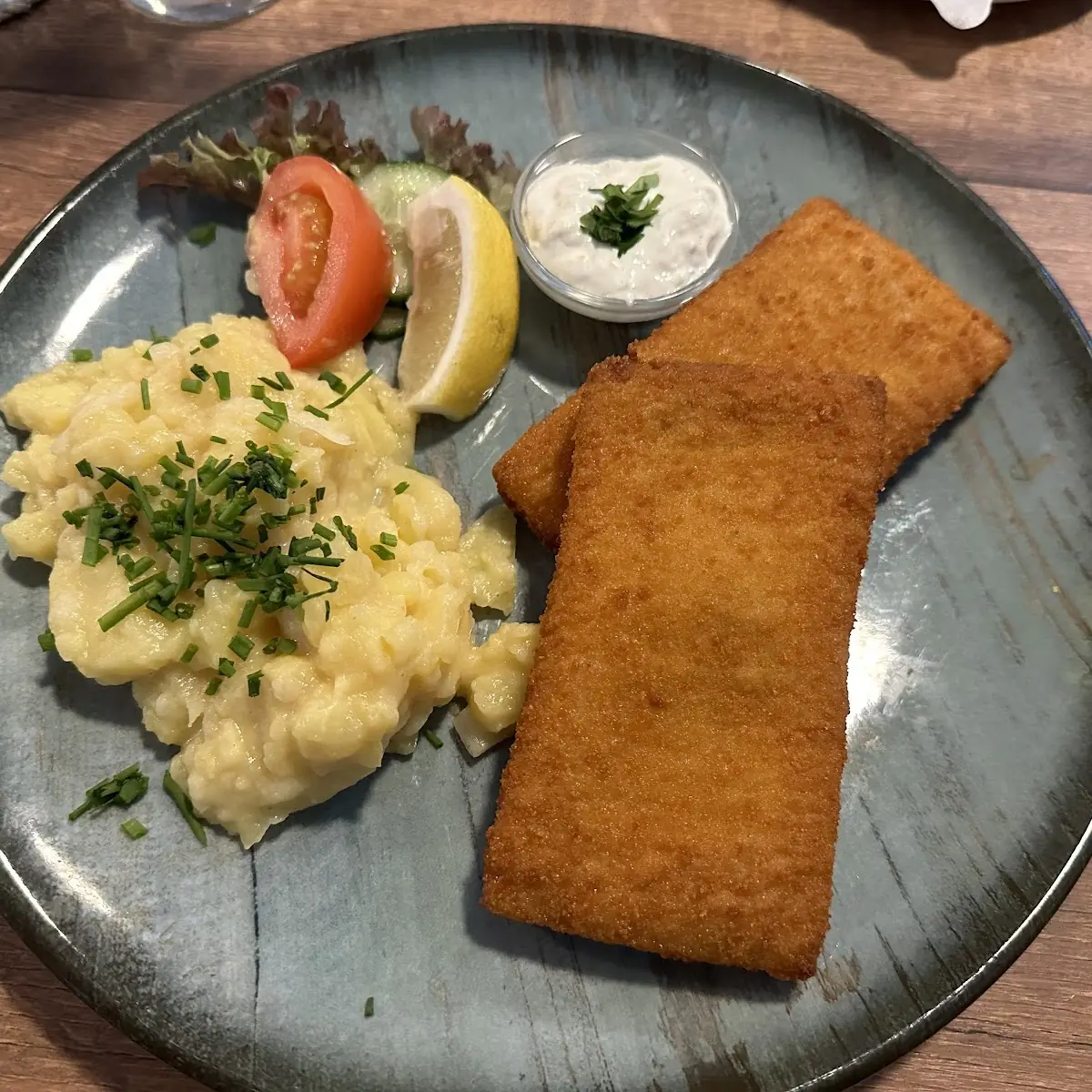 Scholle Gebacken