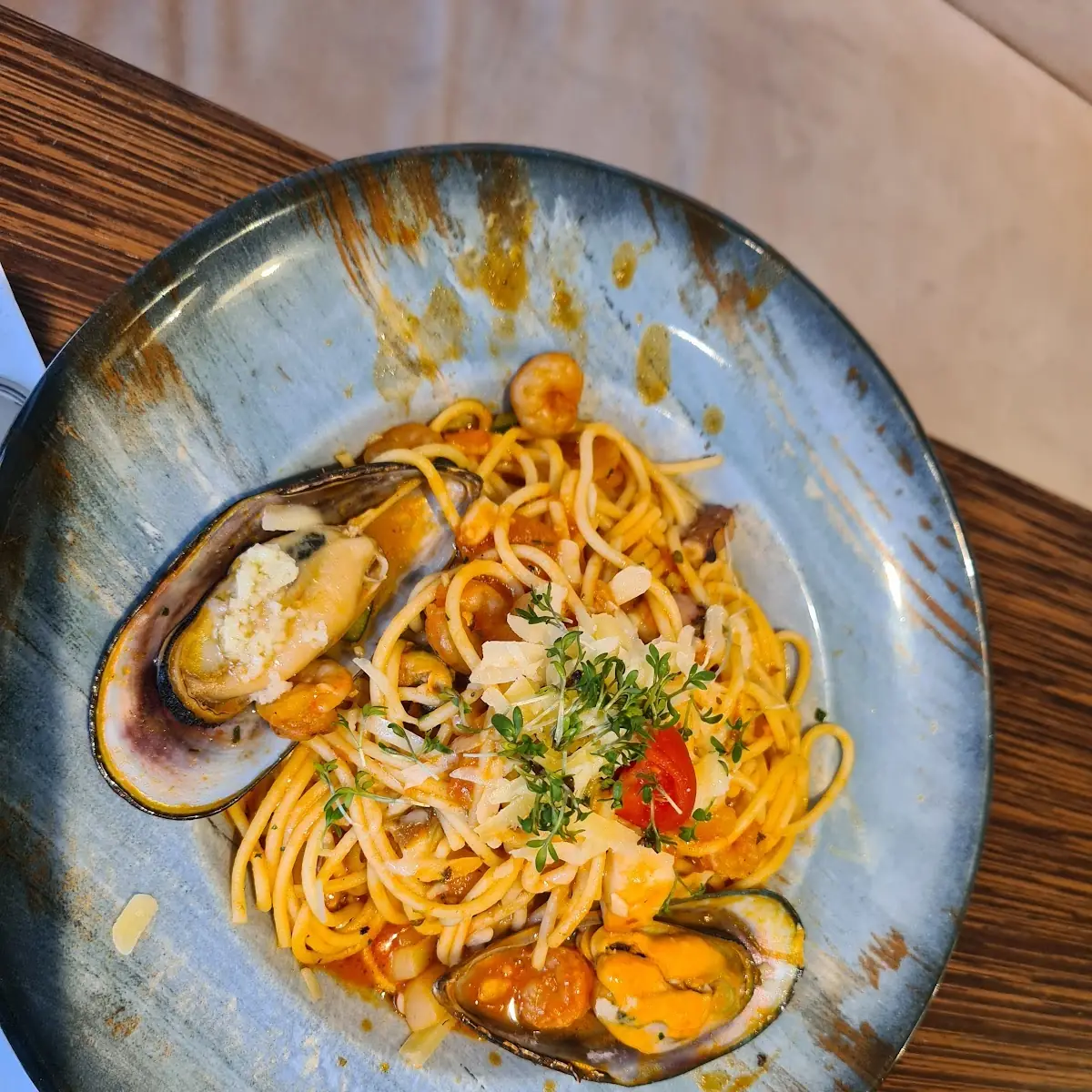 Spaghetti Mit Meeresfrüchten