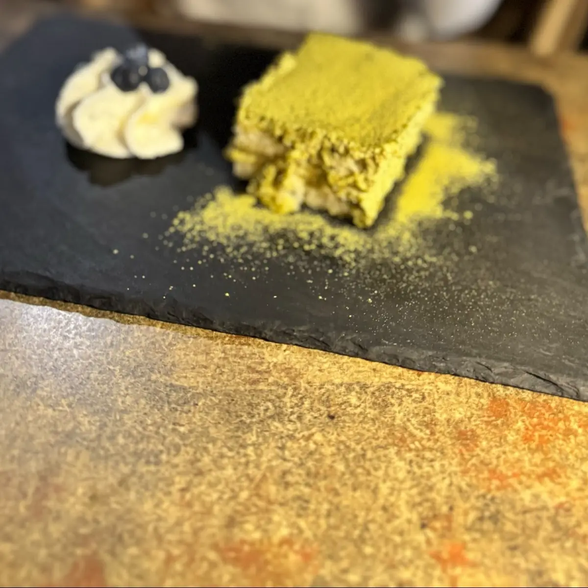 Cheese Cake Slice Pistachio