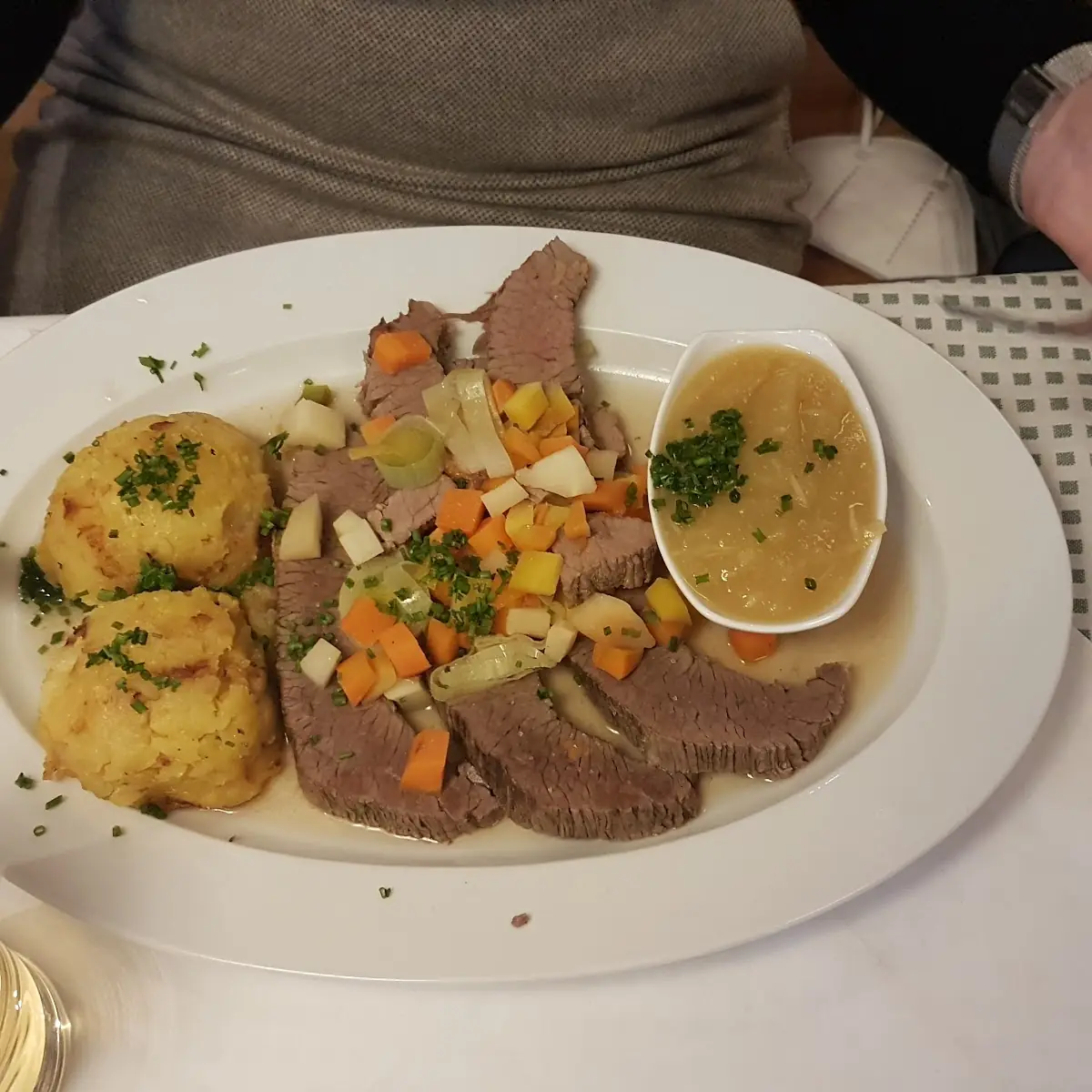 Gekochtes Rindfleisch