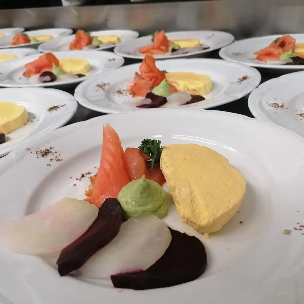 Räuchlachs Mit Kürbispastete