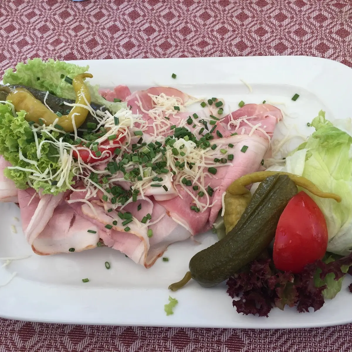 Belegtes Brot Mit Schinken
