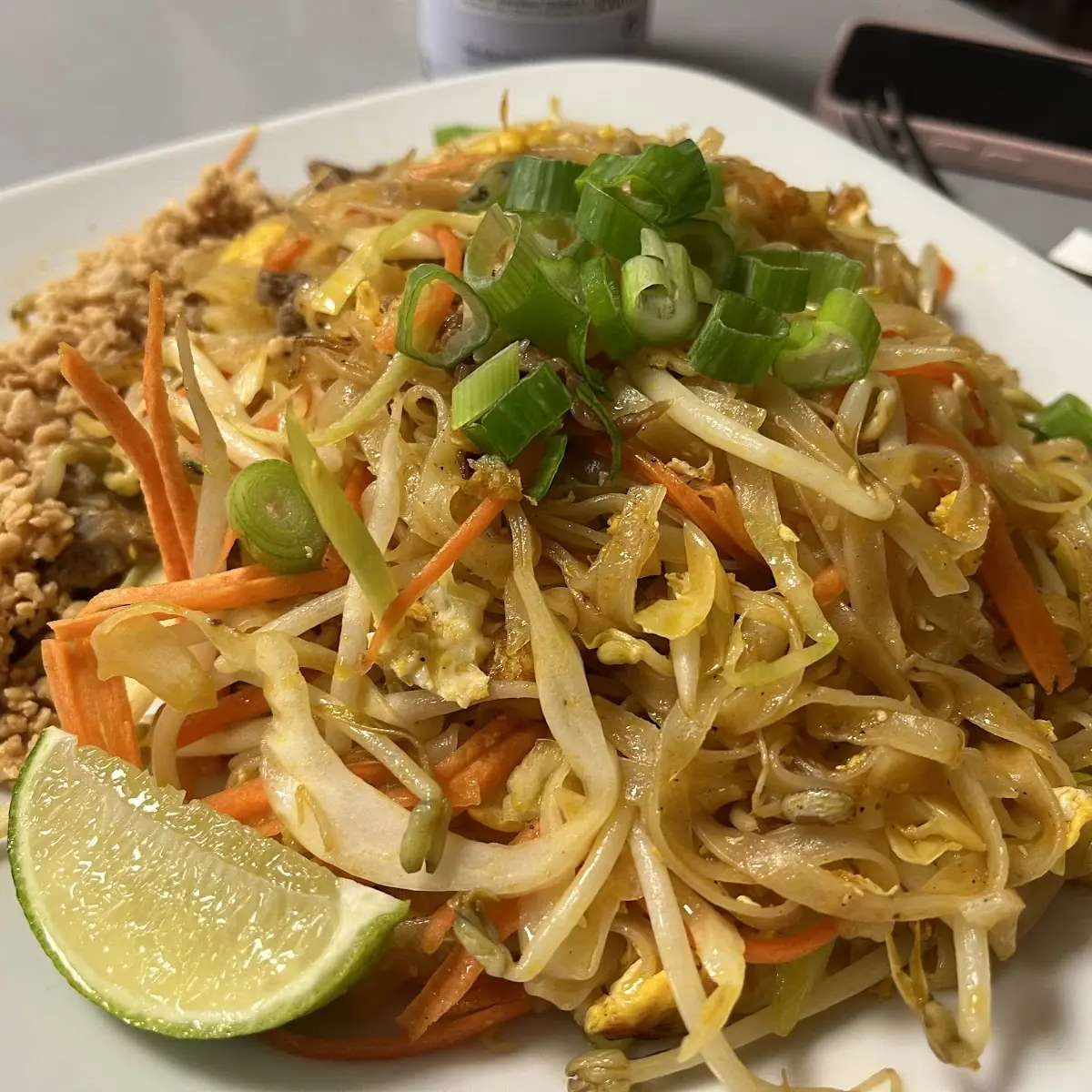 Pad Thai Mit Rindfleisch