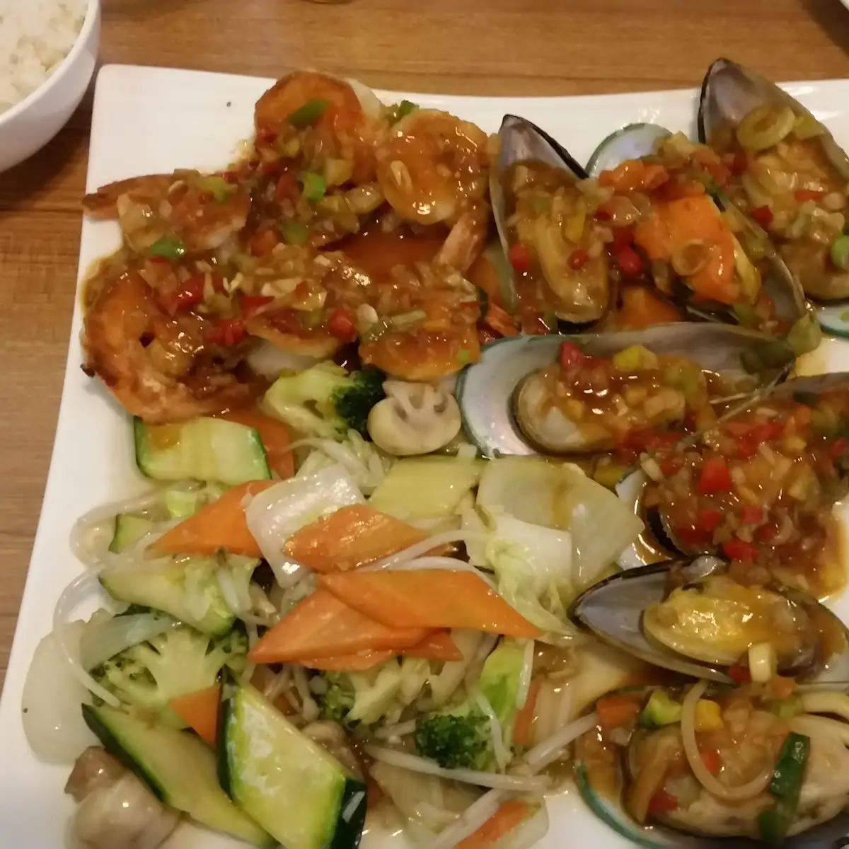 Muscheln Und Gemüse