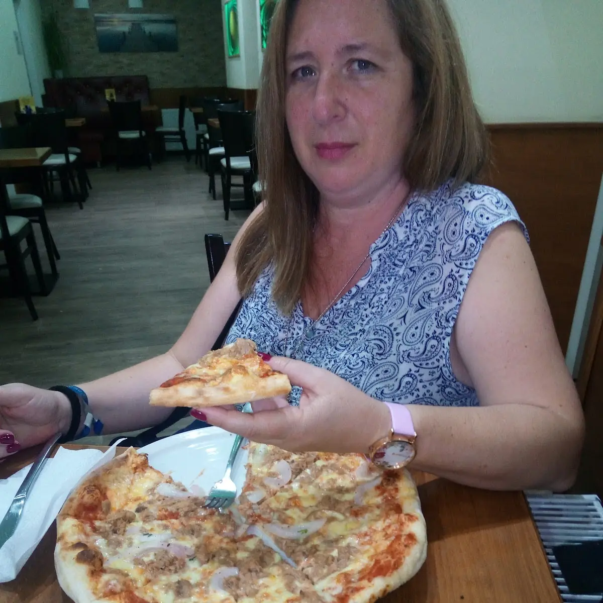 Pizza Queso Bonito Y Cebolla